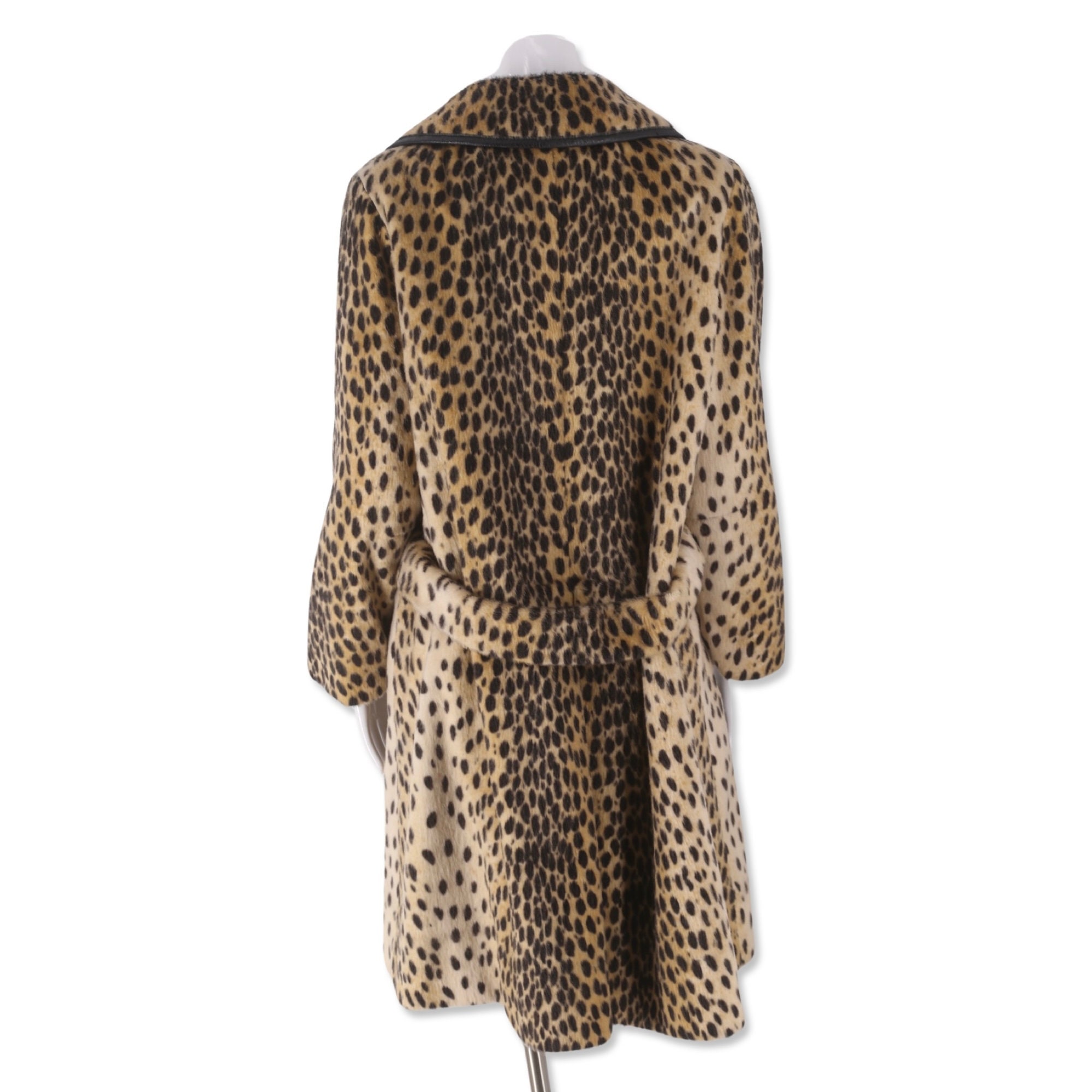 france vintage leopard fur coat.