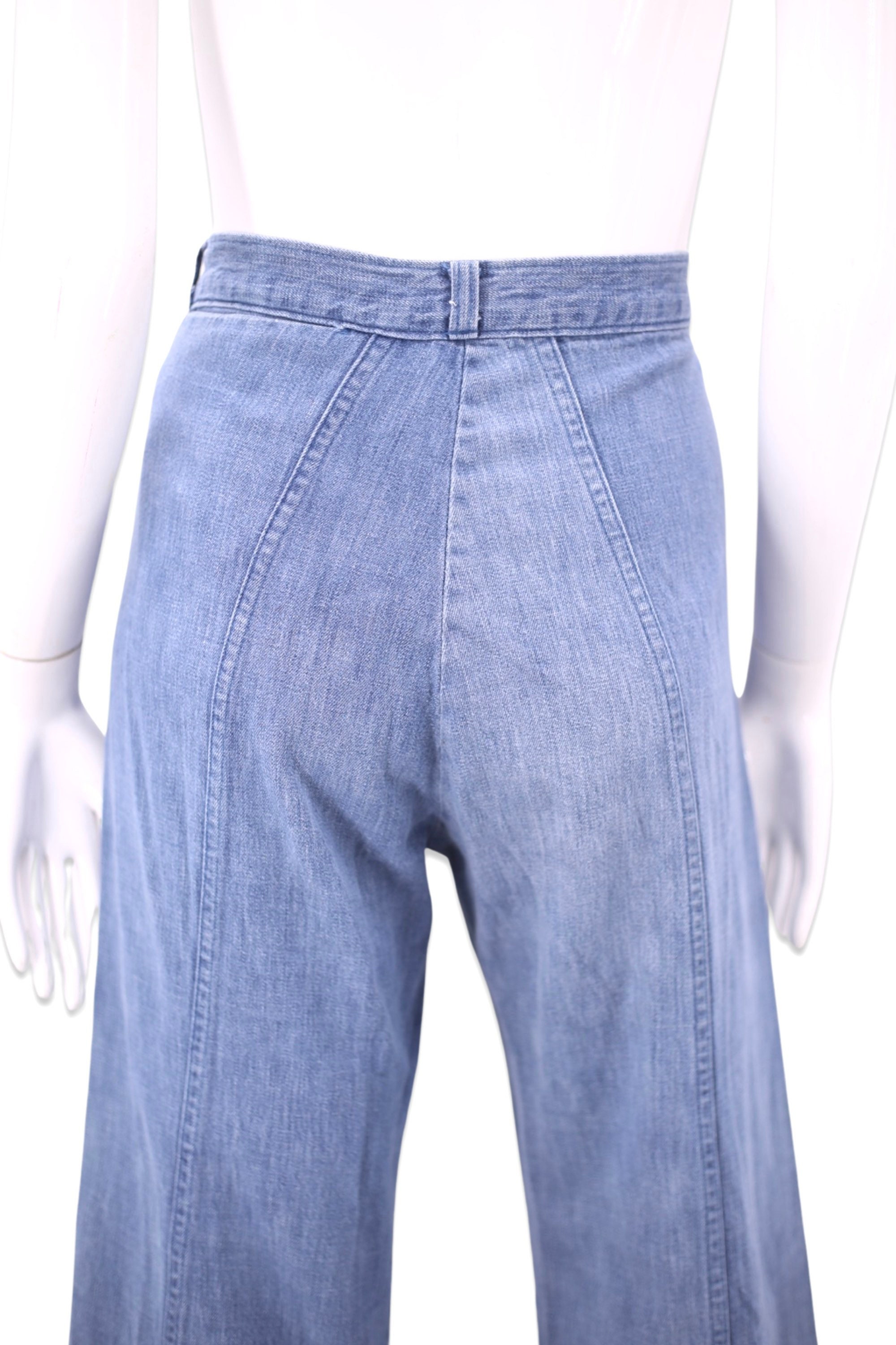 70s ANGELS FLIGHT denim high waisted 