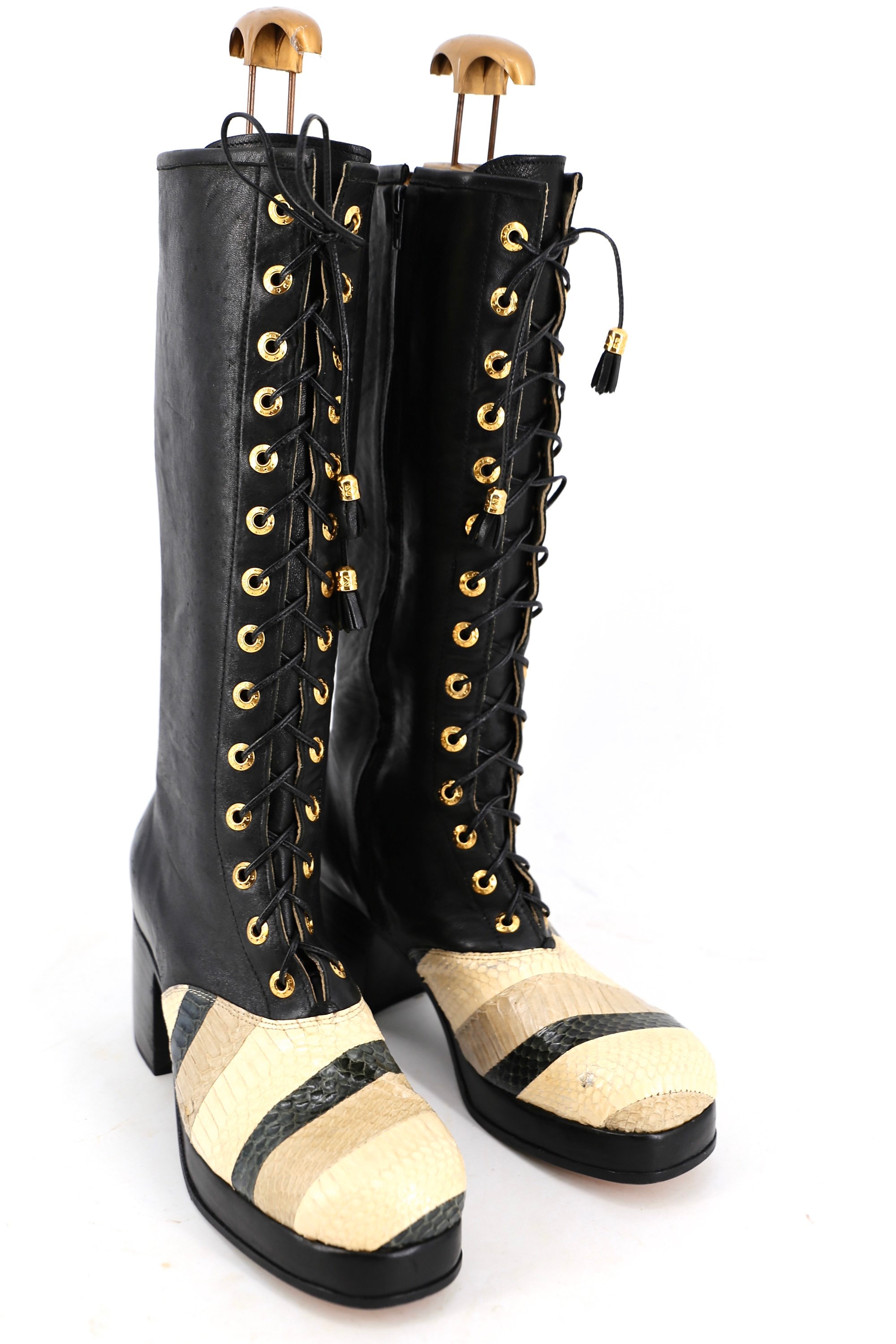 mens 70's platform boots