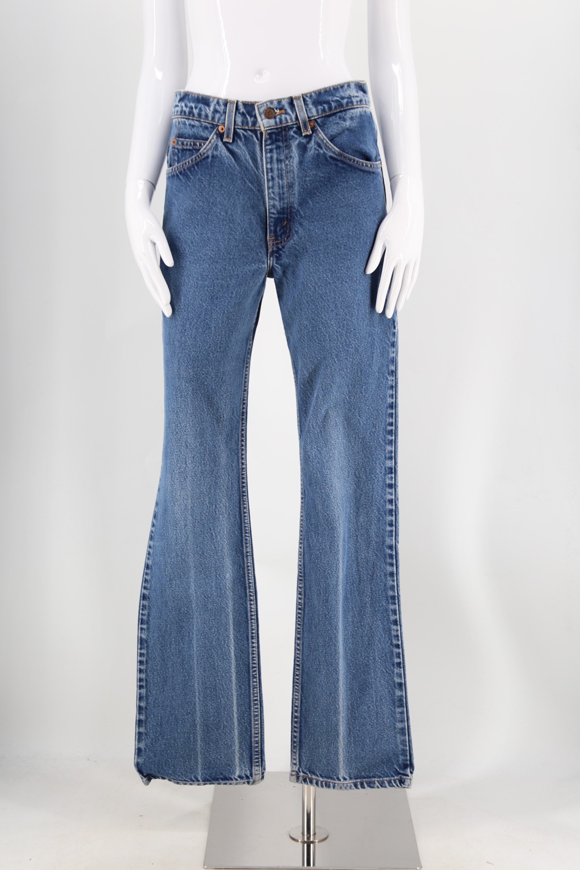 70s LEVIS 517 Orange Tab jeans 31 / vintage 1970s medium wash sexy fit