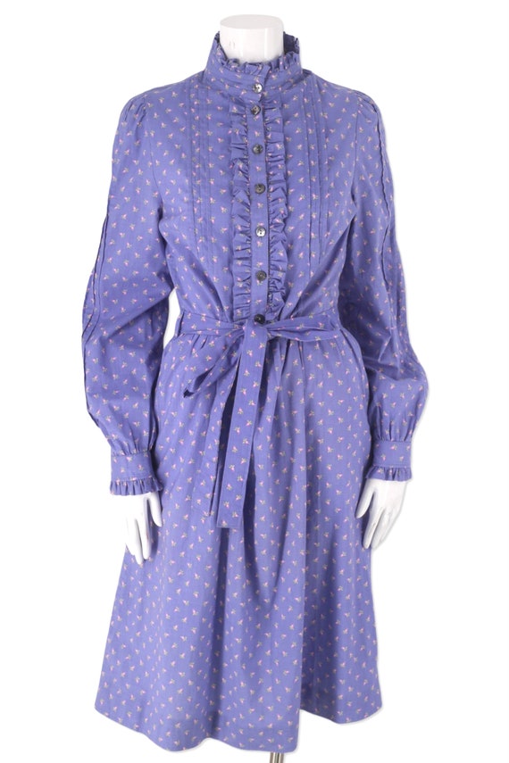 70s LAURA ASHLEY Wales prairie dress sz M, cottag… - image 5