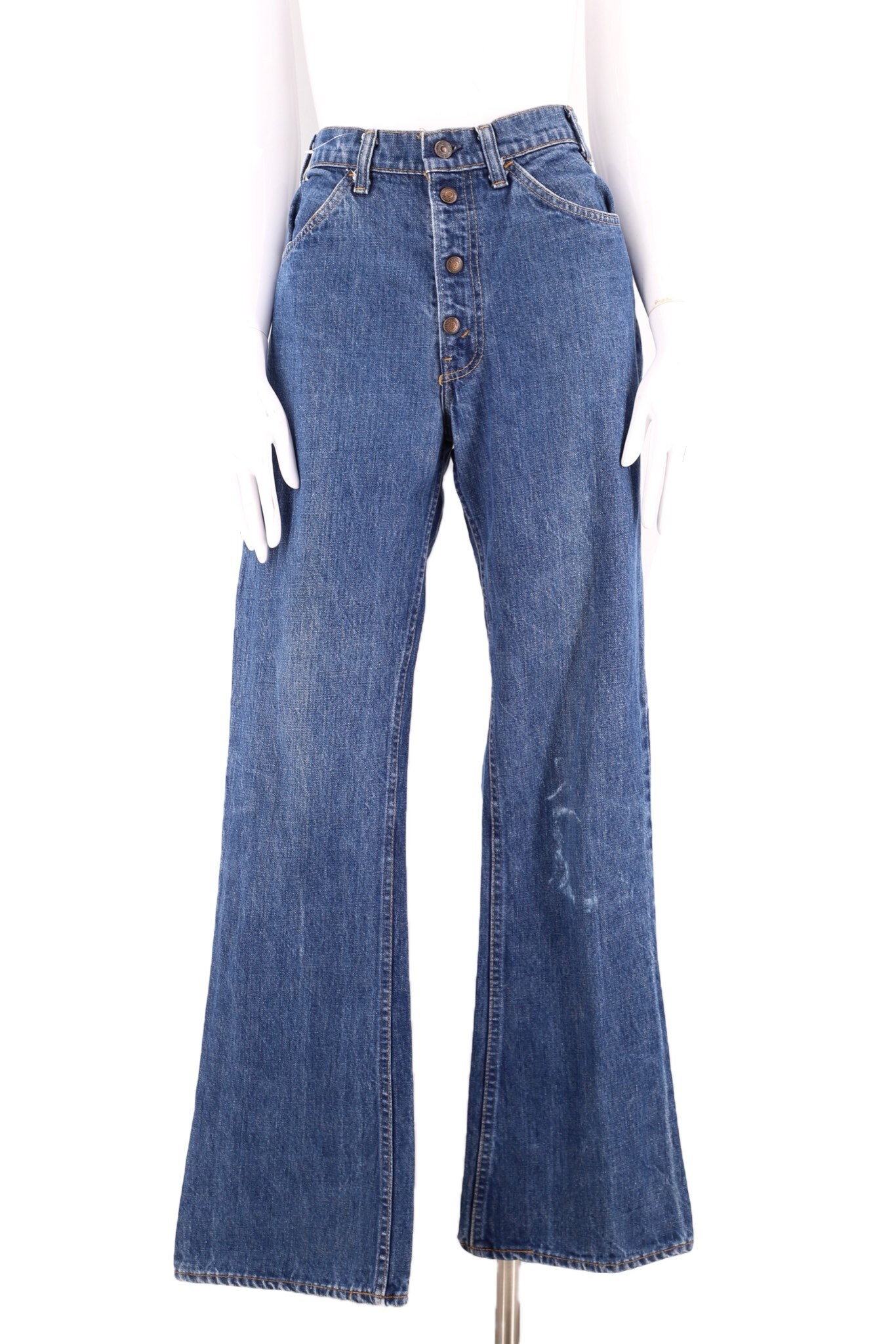70s 80s LEVIS 517 high waist snap front bell bottom jeans 32