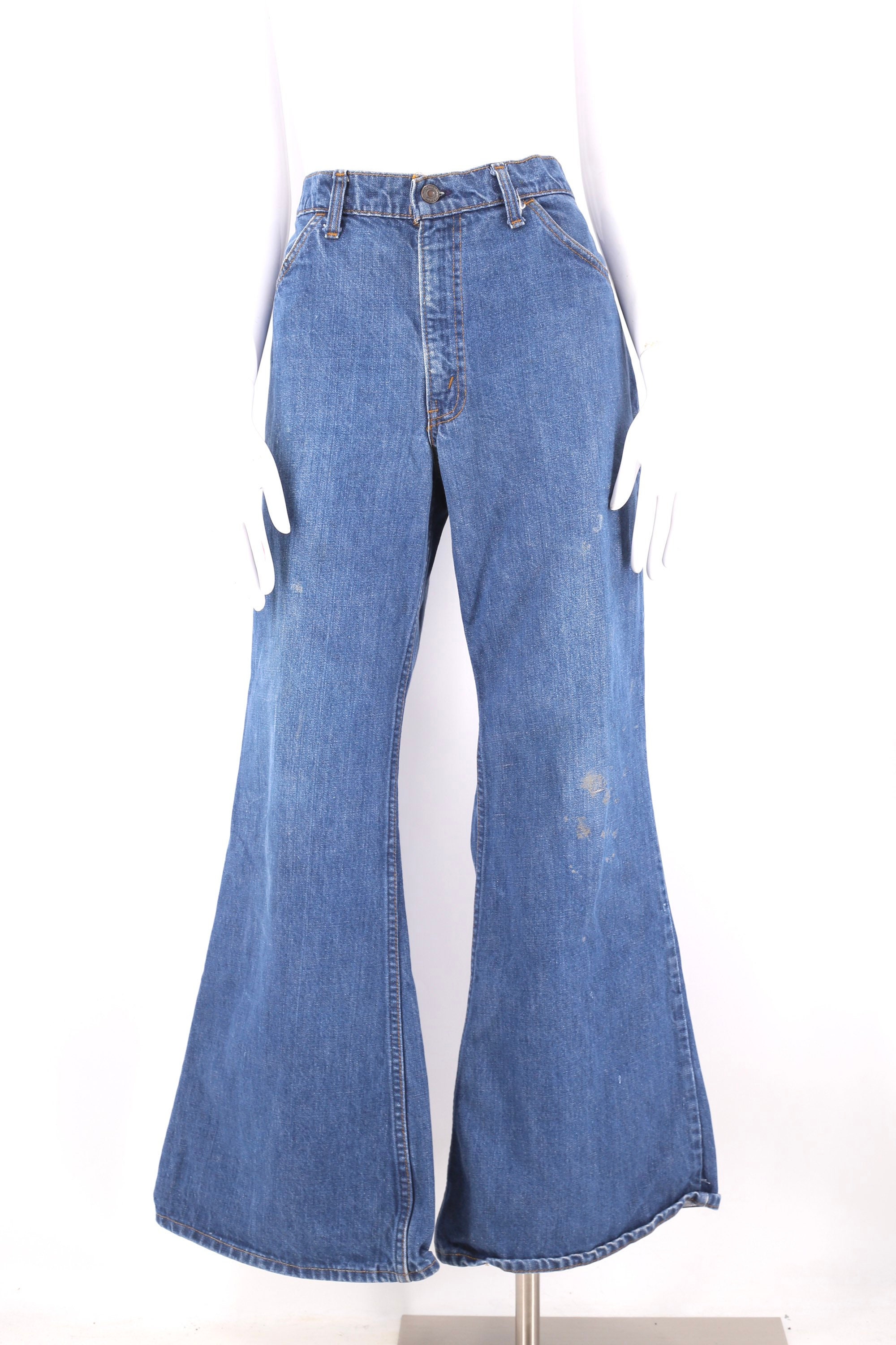 70s 80s LEVIS 517 Orange Tab high waist bell bottom jeans 36 / vintage  1970s 1980s vintage Levis flares pants 36 x 30