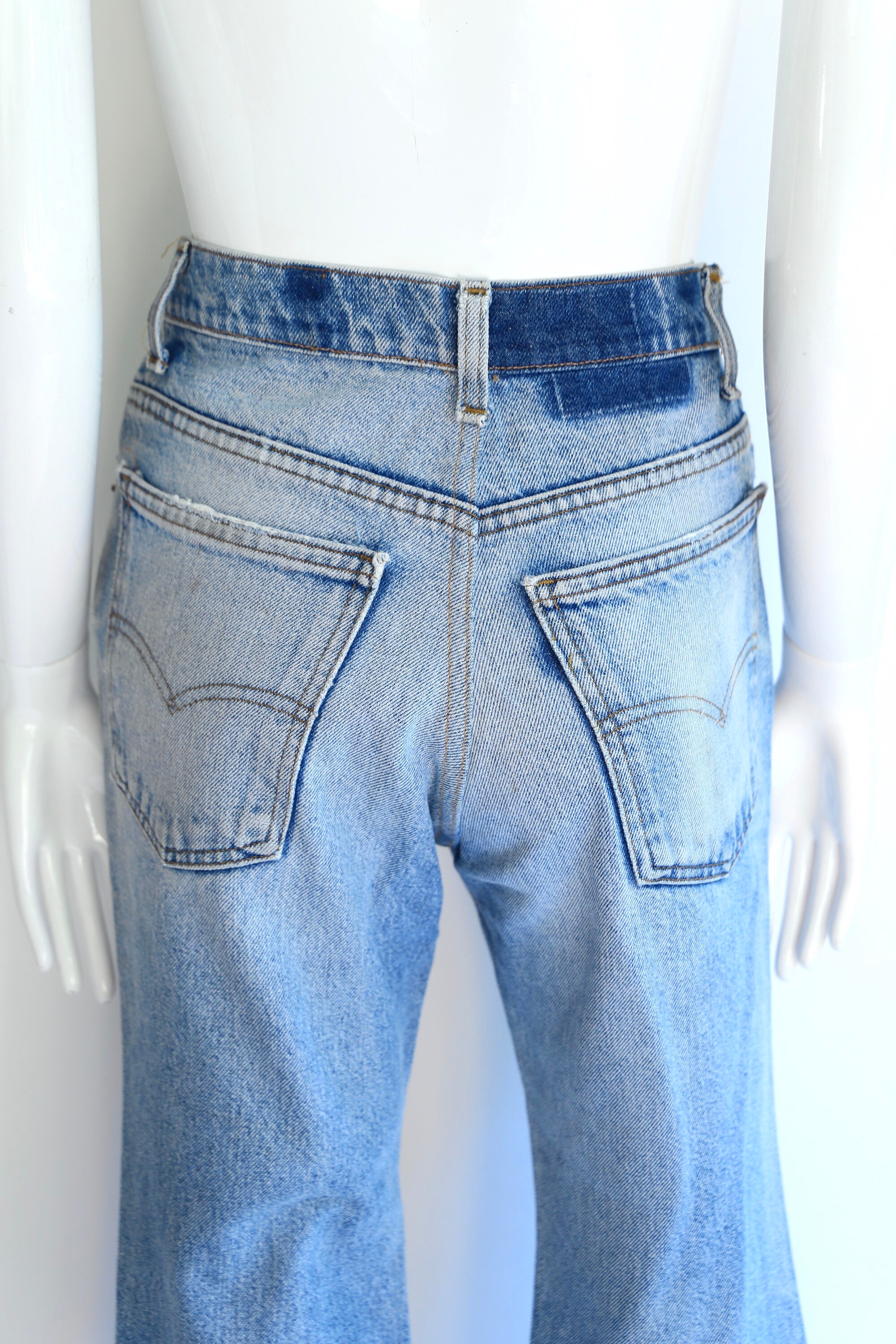 70s LEVIS 517 bells jeans 28 / vintage 1970s medium wash 646 70s LEVIS 517 bells jeans 28 / vintage 1970s medium wash 646