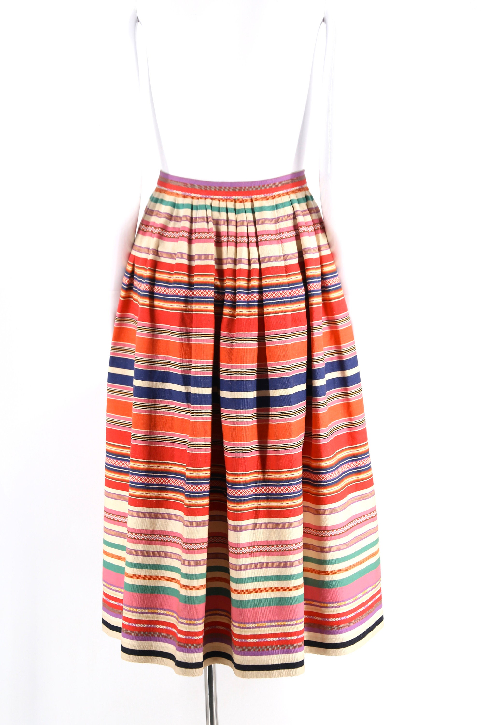 40s Bergdorf Goodman ethnic textile skirt / vintage 1940s early 50s ...