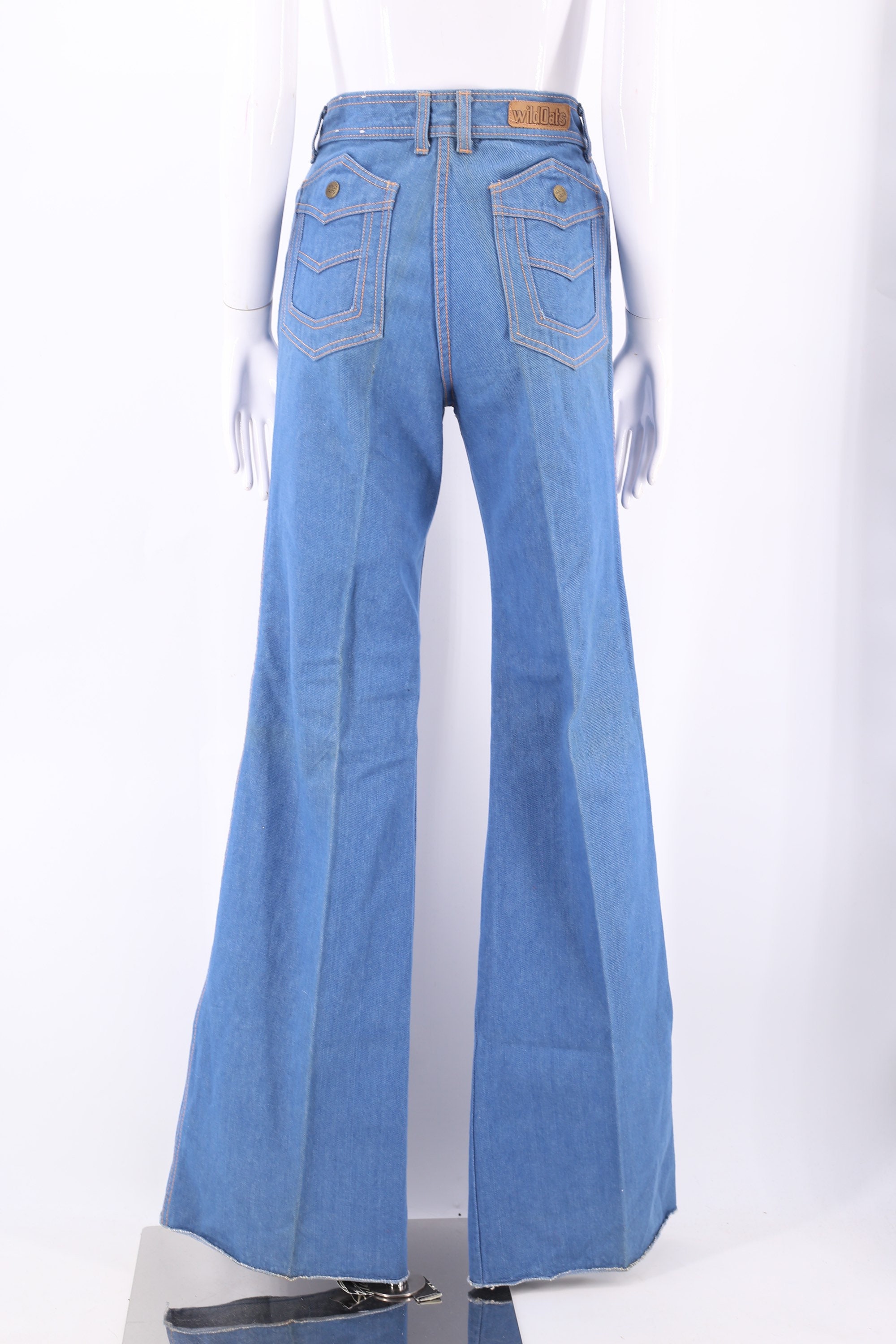 Rare Vintage Unisex Wild Oats Bell Bottoms~Men's 26~Women's 5~1970's ...