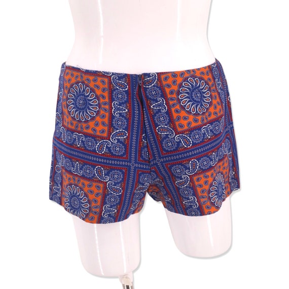 60s 2 pc shorts skirt set M / vintage 1960s banda… - image 7