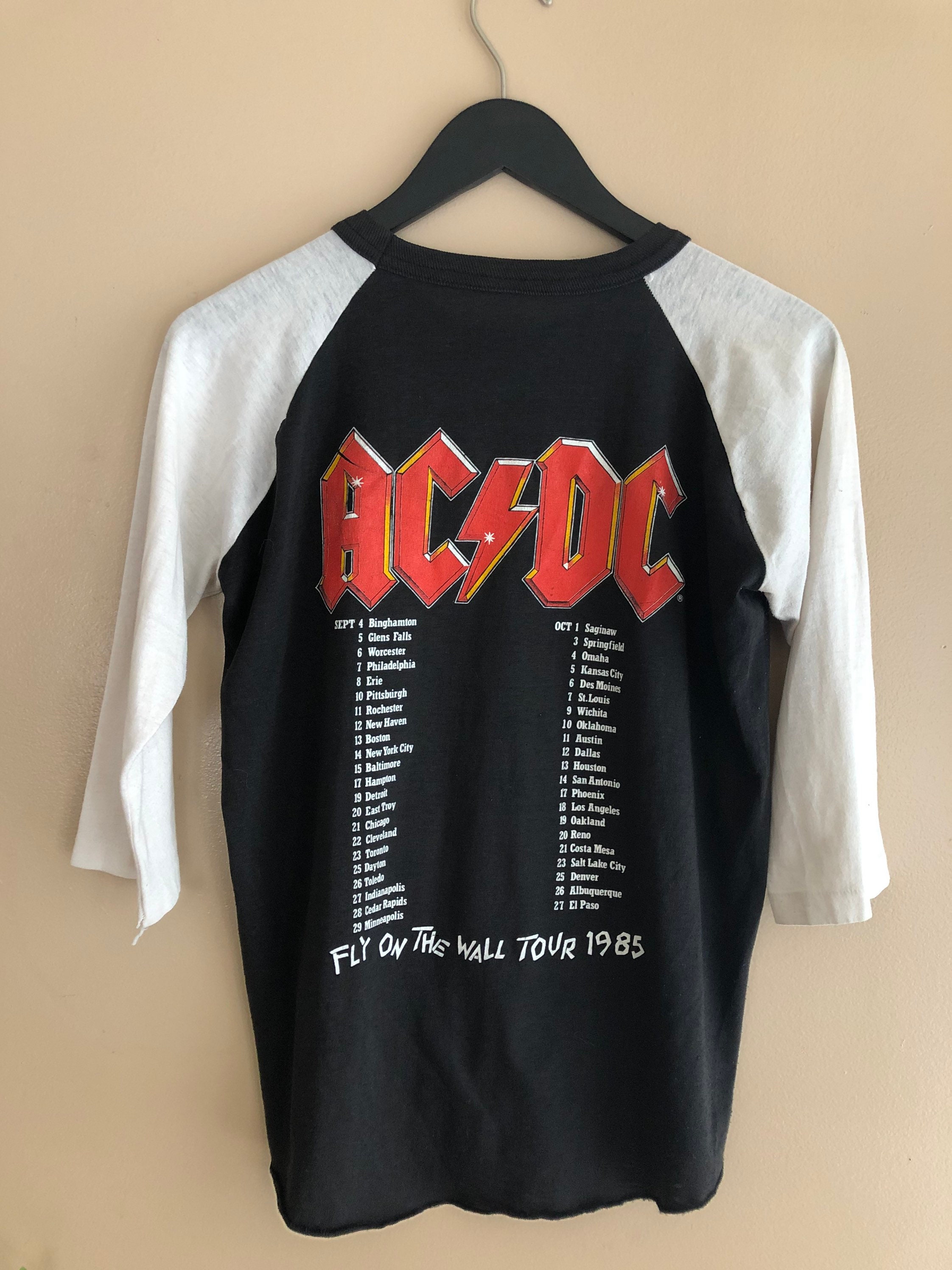 80s concert tour shirt