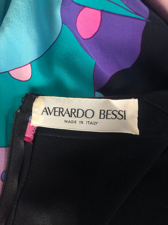 80s Averardo Bessi dress sz 10, vintage 1980s sil… - image 3