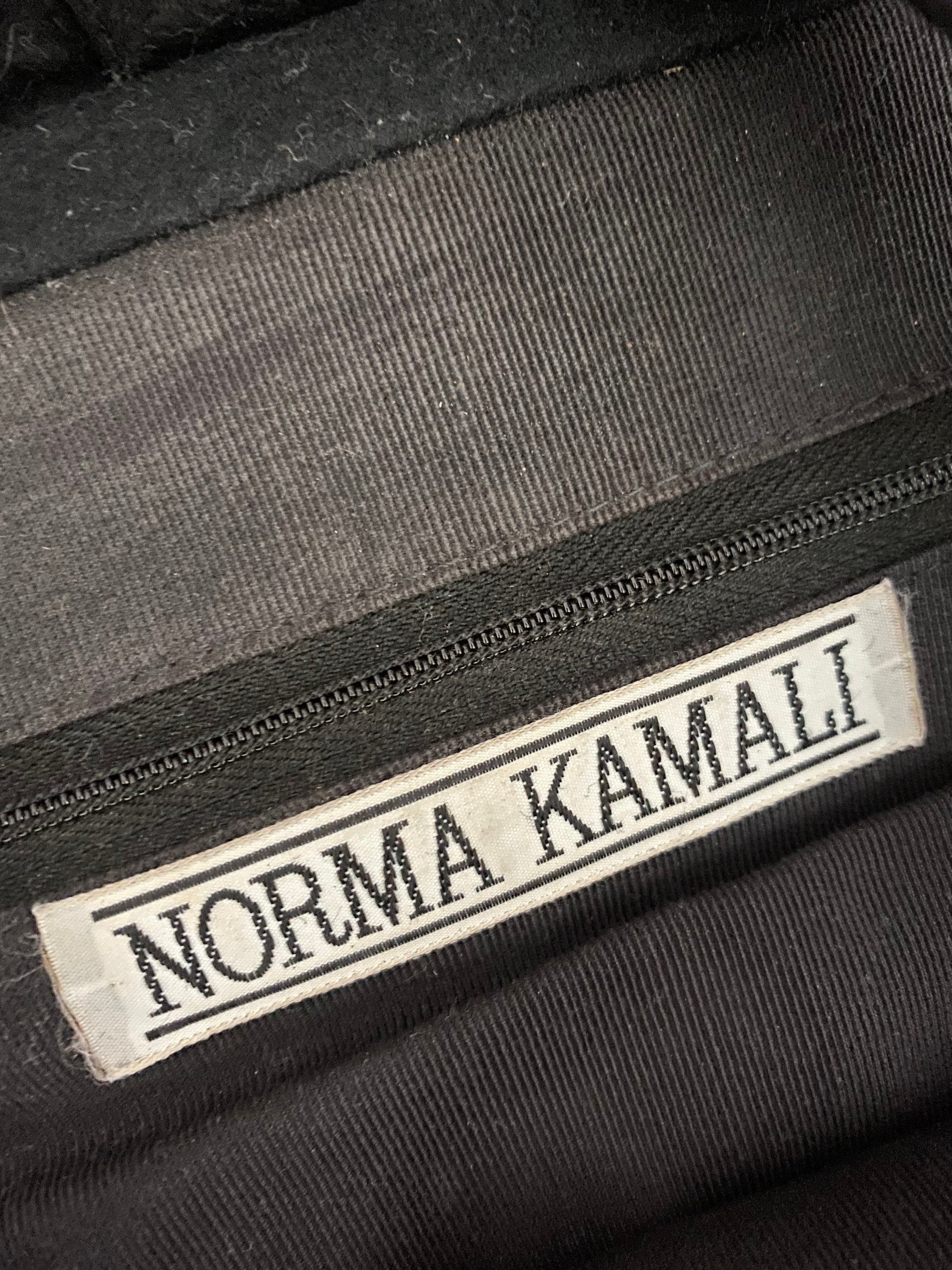 80s NORMA KAMALI black shoulder bag, vintage 80s 90s club rave