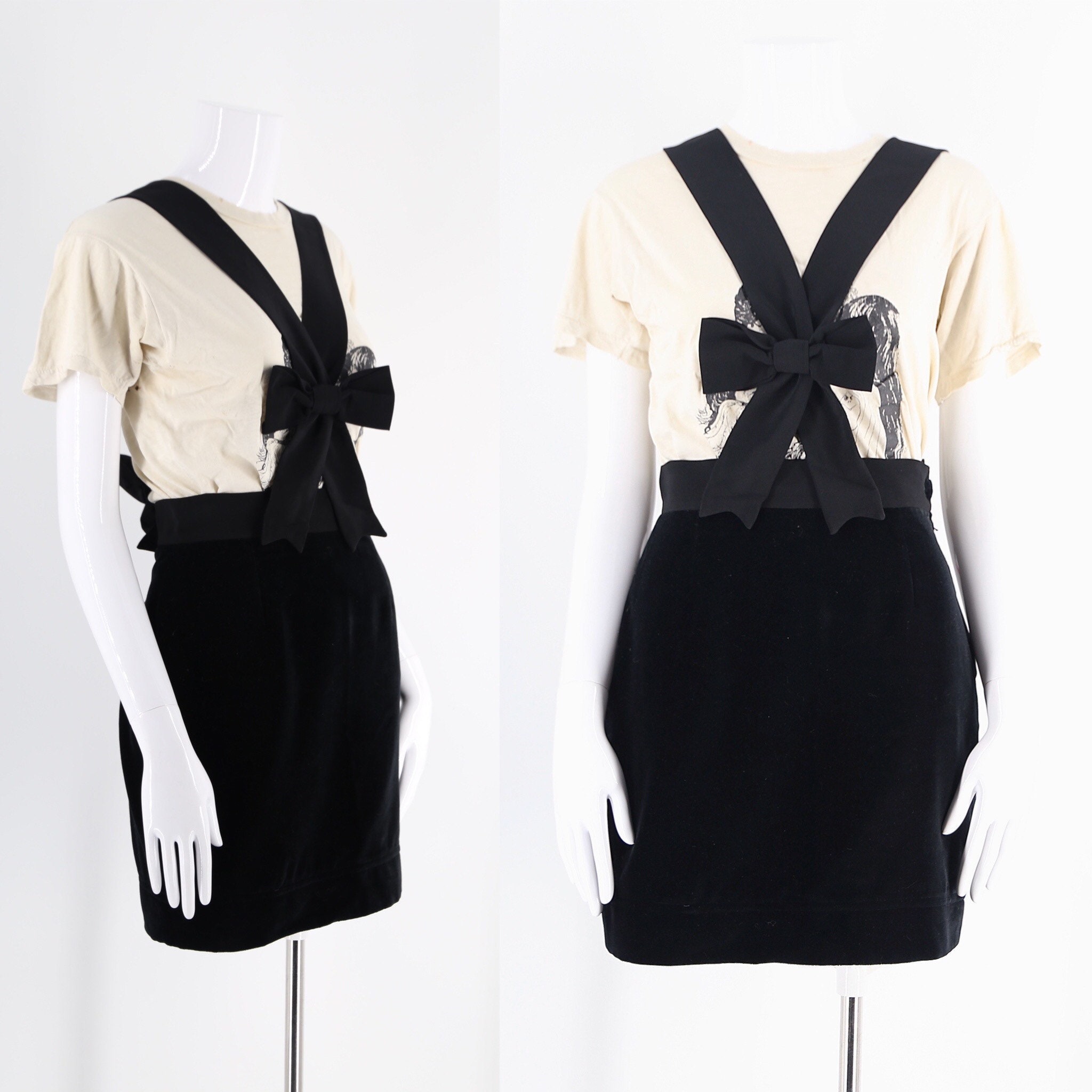 90s skirt cheap with suspenders