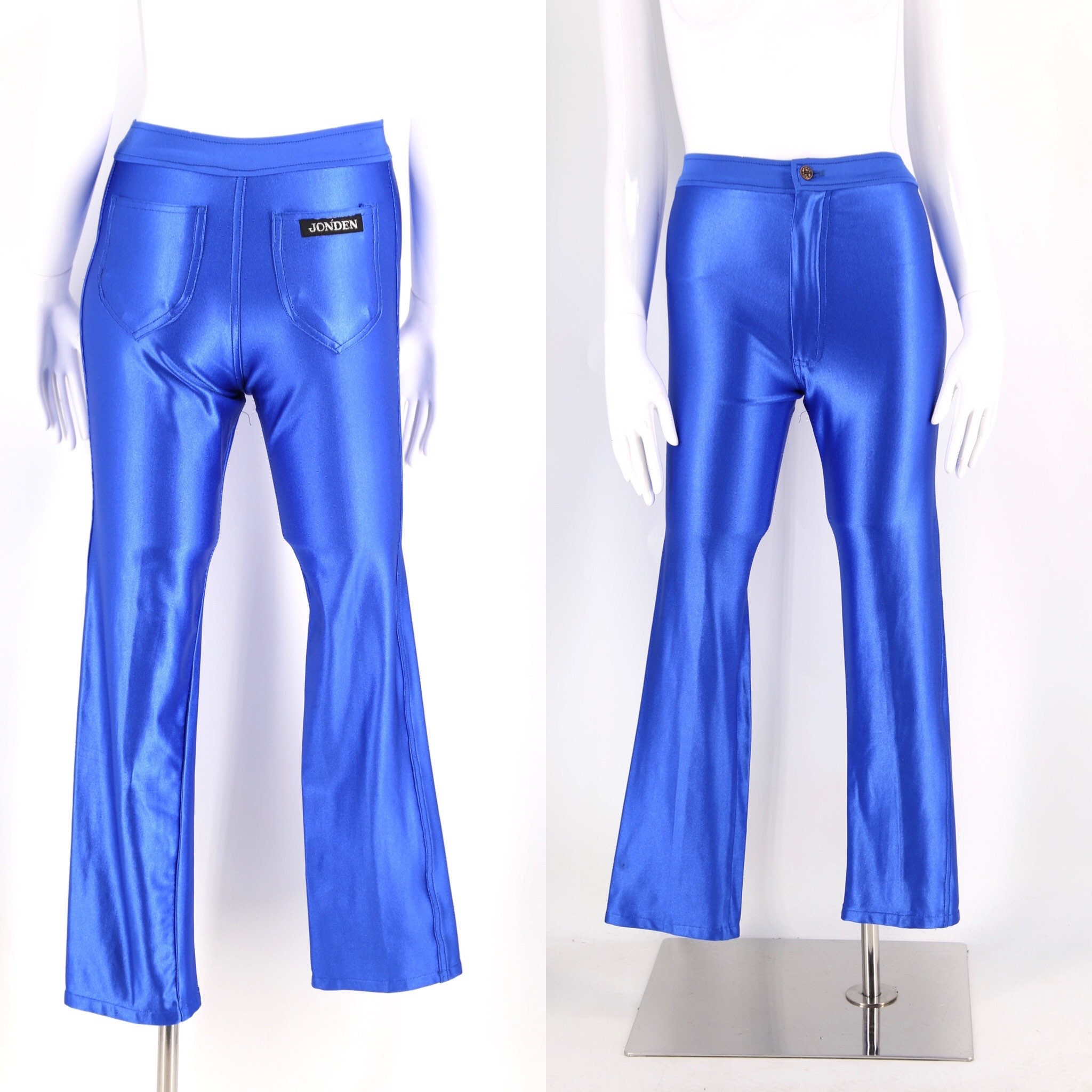 As-is Incredible 70s High Waisted Satin Roller Disco Pants