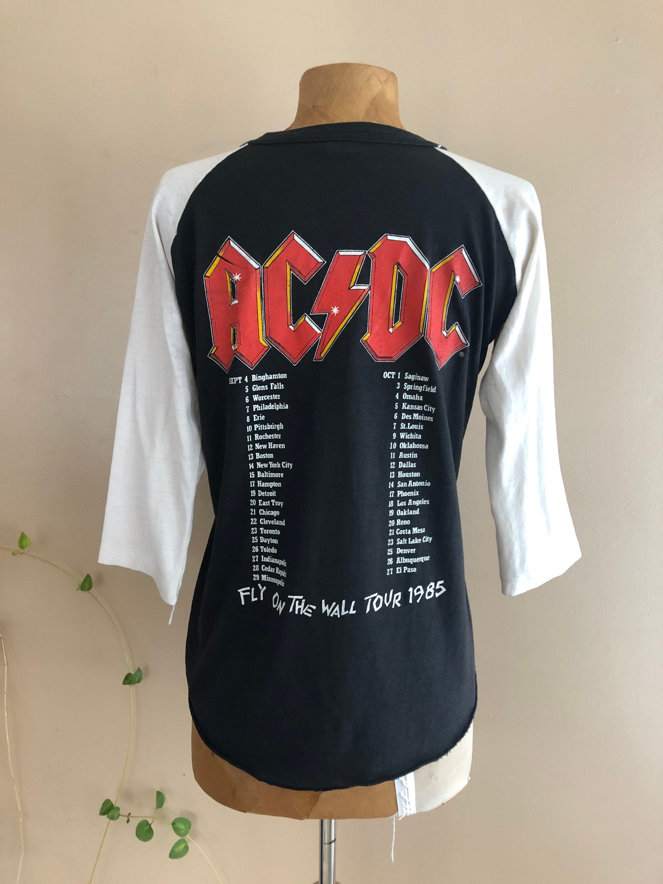 80s concert tour shirt