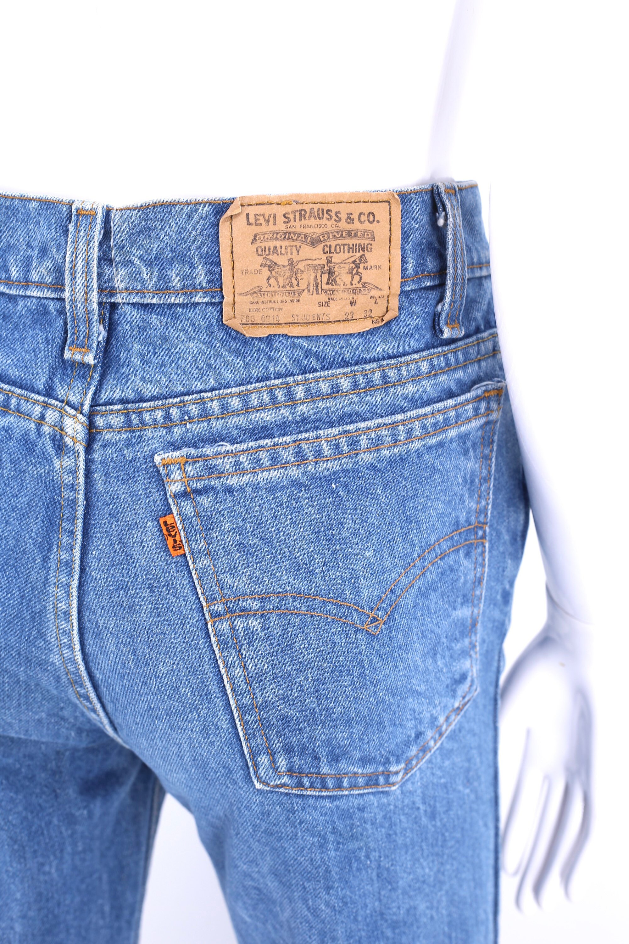 Vintage 70s Levis Orange Tab Jeans Super Soft Denim Sz 36 X 30 Emo Indie  Grunge Light Blue -  Canada