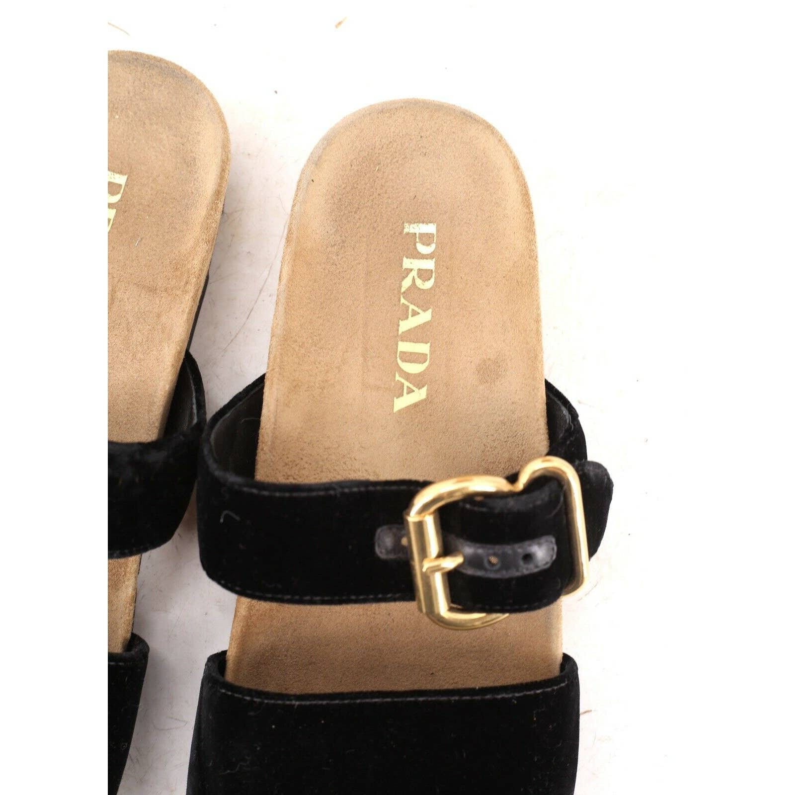 prada velvet birkenstocks