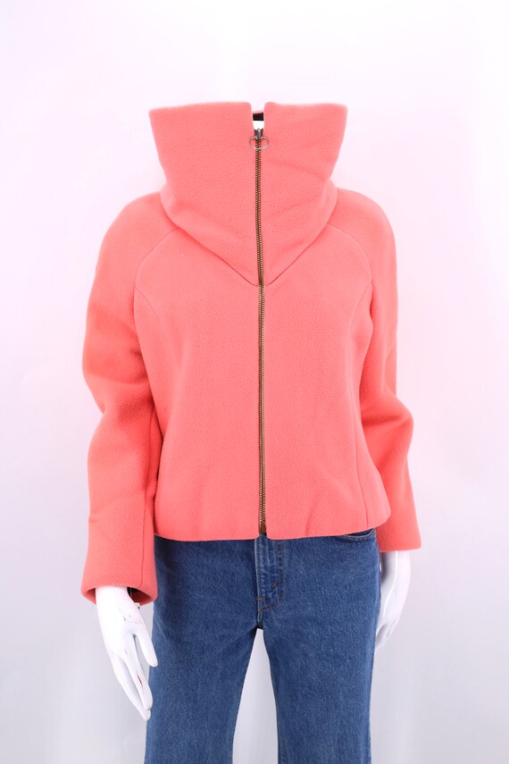 60s hot pink wool MOD jacket / vintage 1967 Museu… - image 10