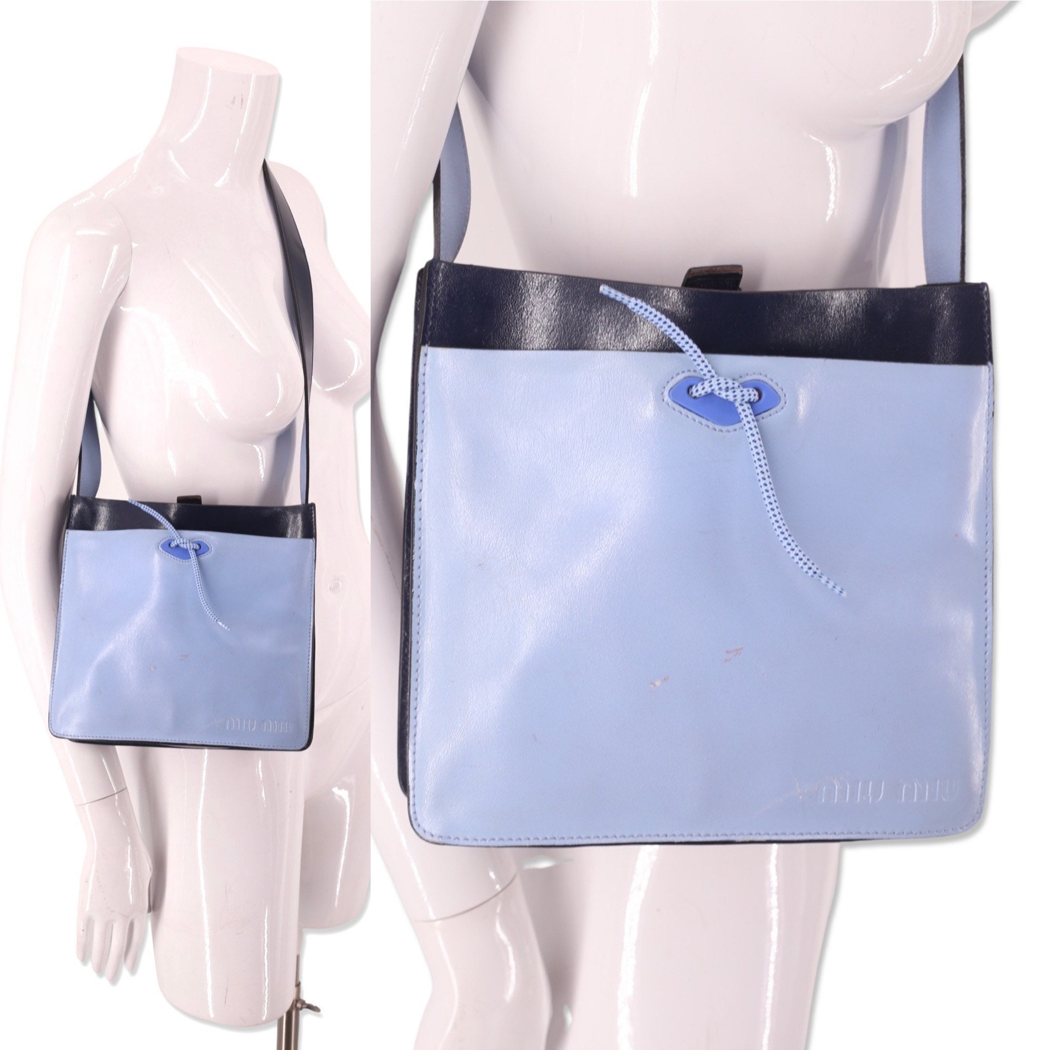 1999aw miumiu enamel docking shoulderbag-