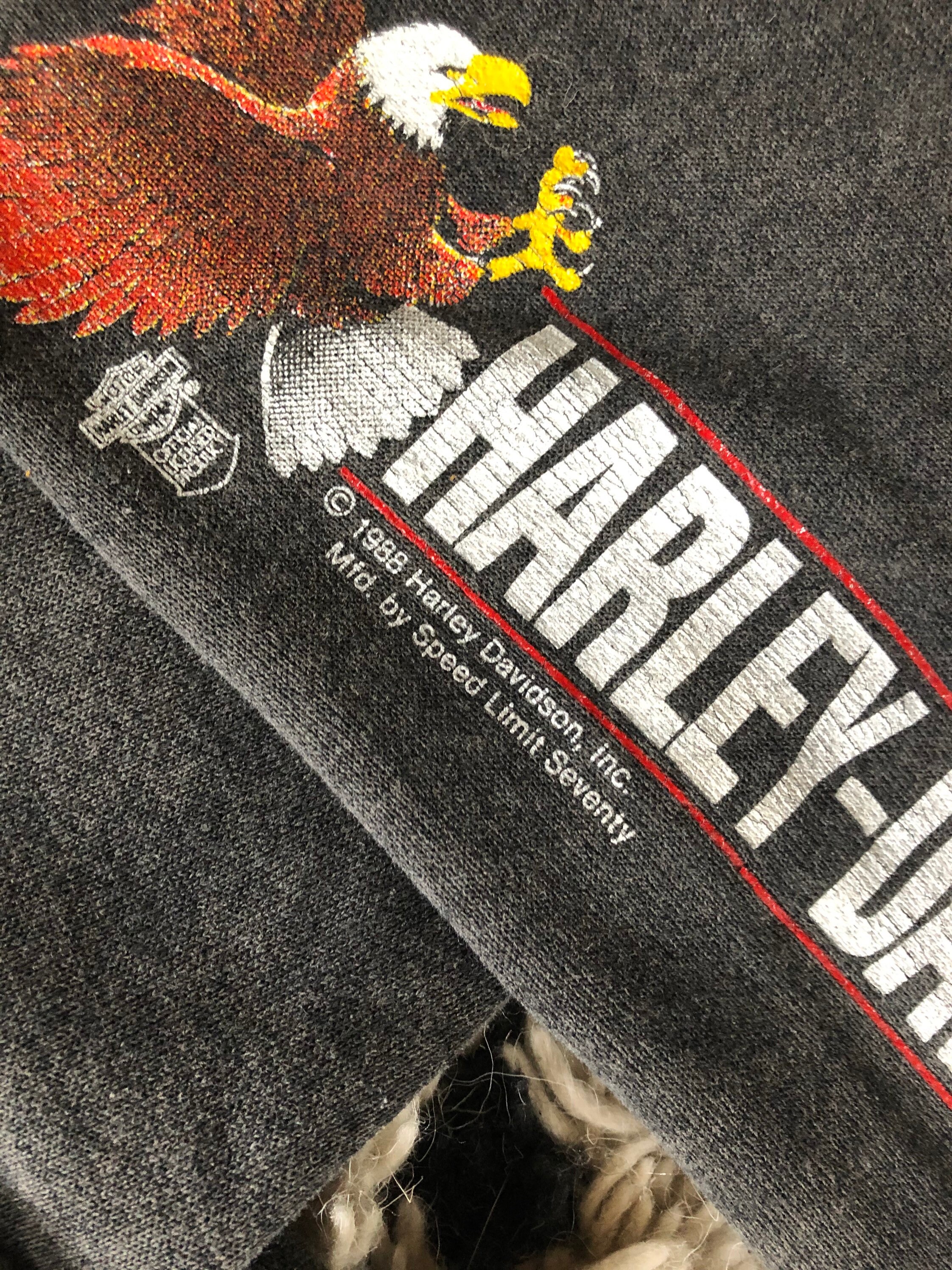 80s Harley Davidson Heavy Metal black vintage sweatshirt / 1988 ...