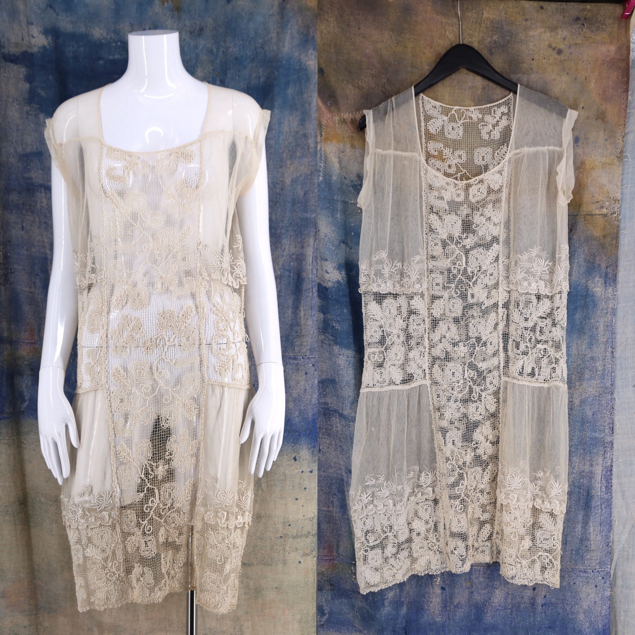 antique flapper dress