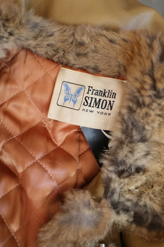 70s penny lane coat / vintage 1970s fur & leather… - image 3