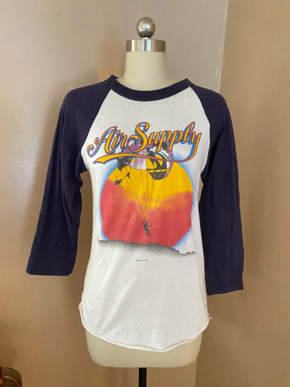 80s AIR SUPPLY Concert Tee, Vintage Band Tour Tee, 1980s Rock T  