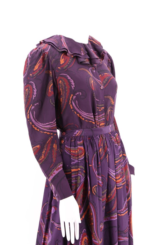 70s ALBERT NIPON silk print set sz 10, 1970s vint… - image 6