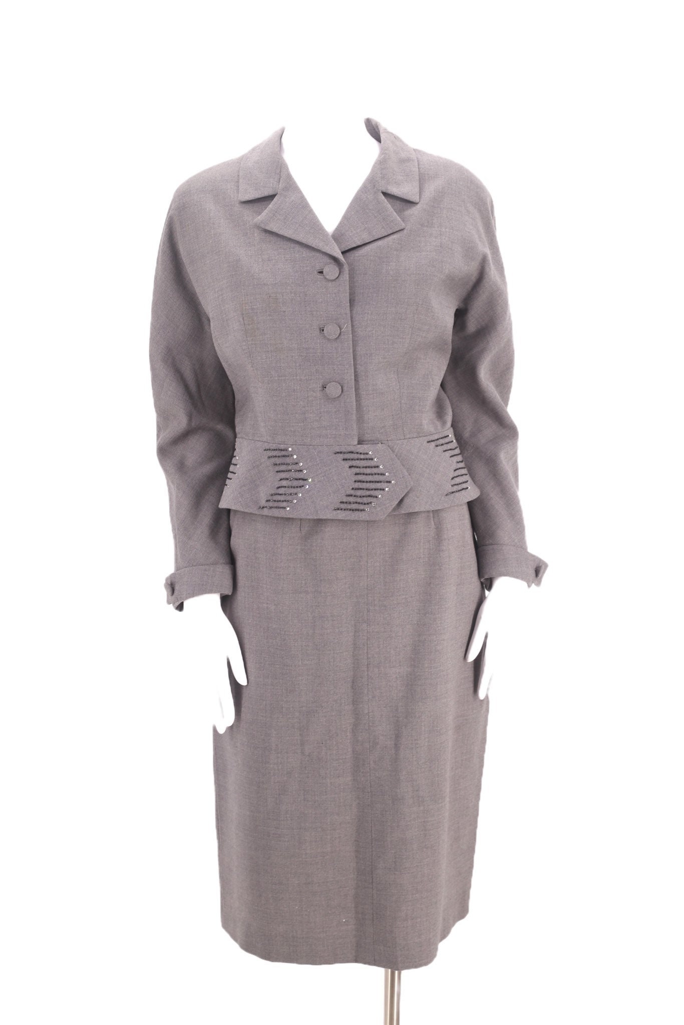 1950s gray skirt hotsell