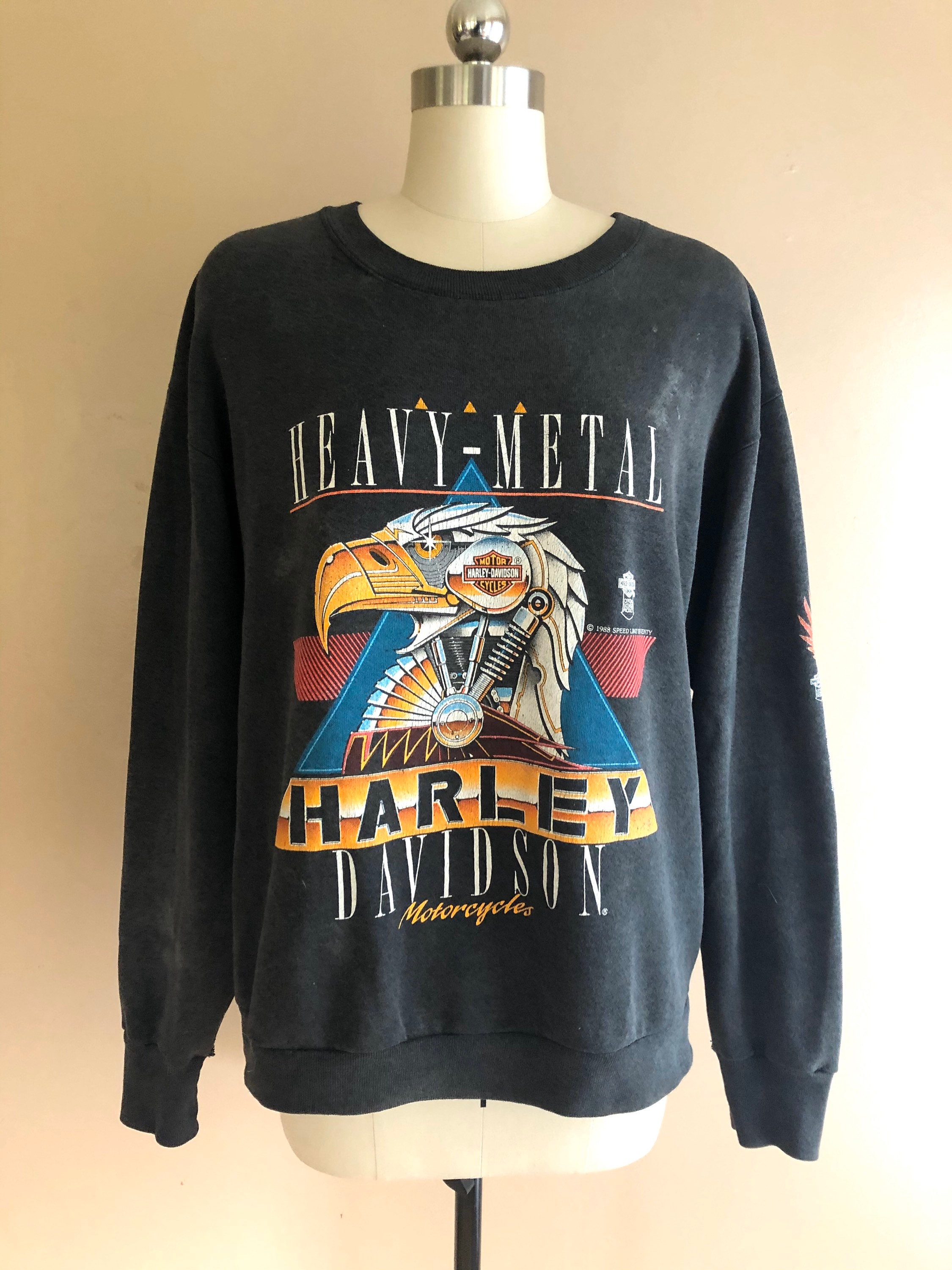harley davidson black sweatshirt