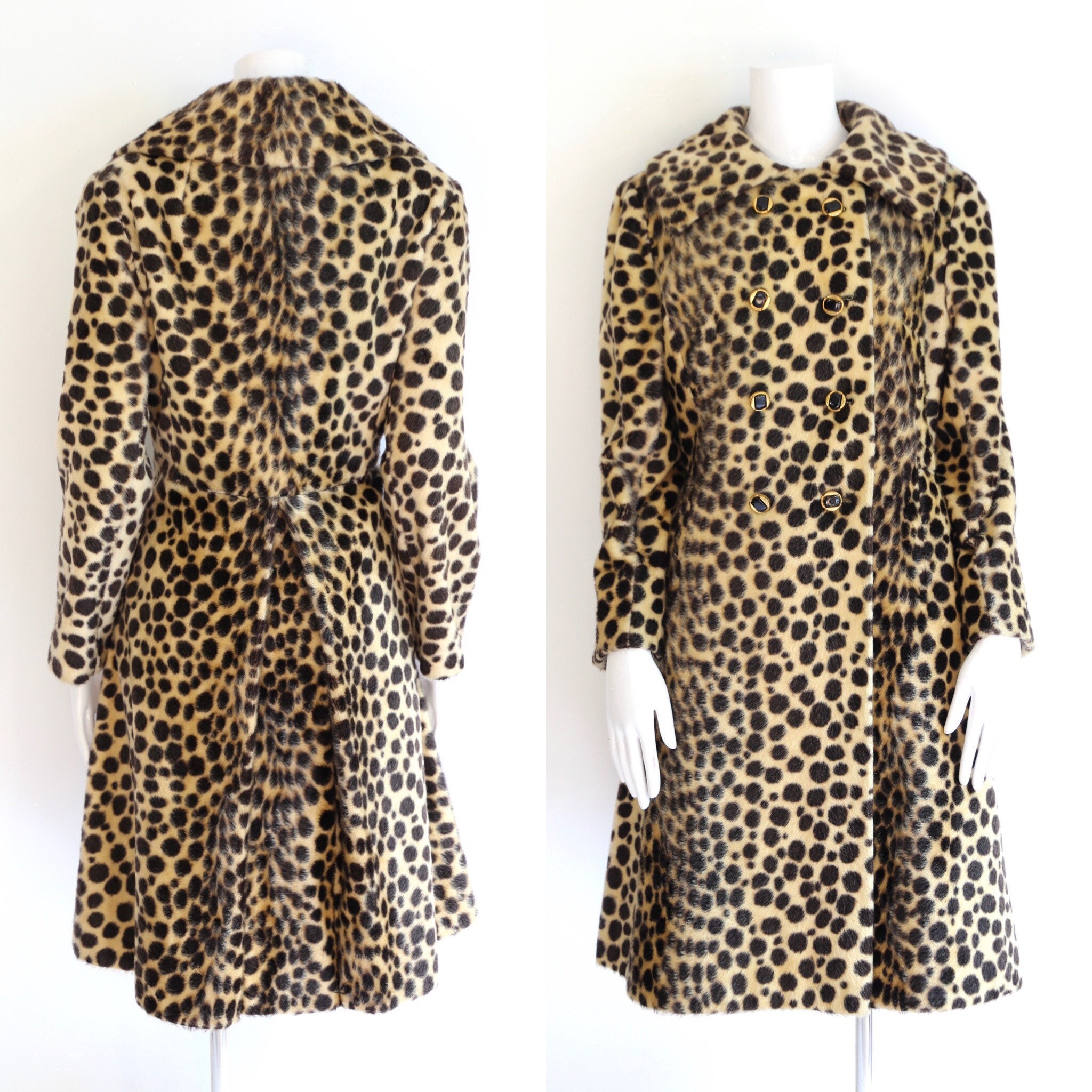 france vintage leopard fur coat.