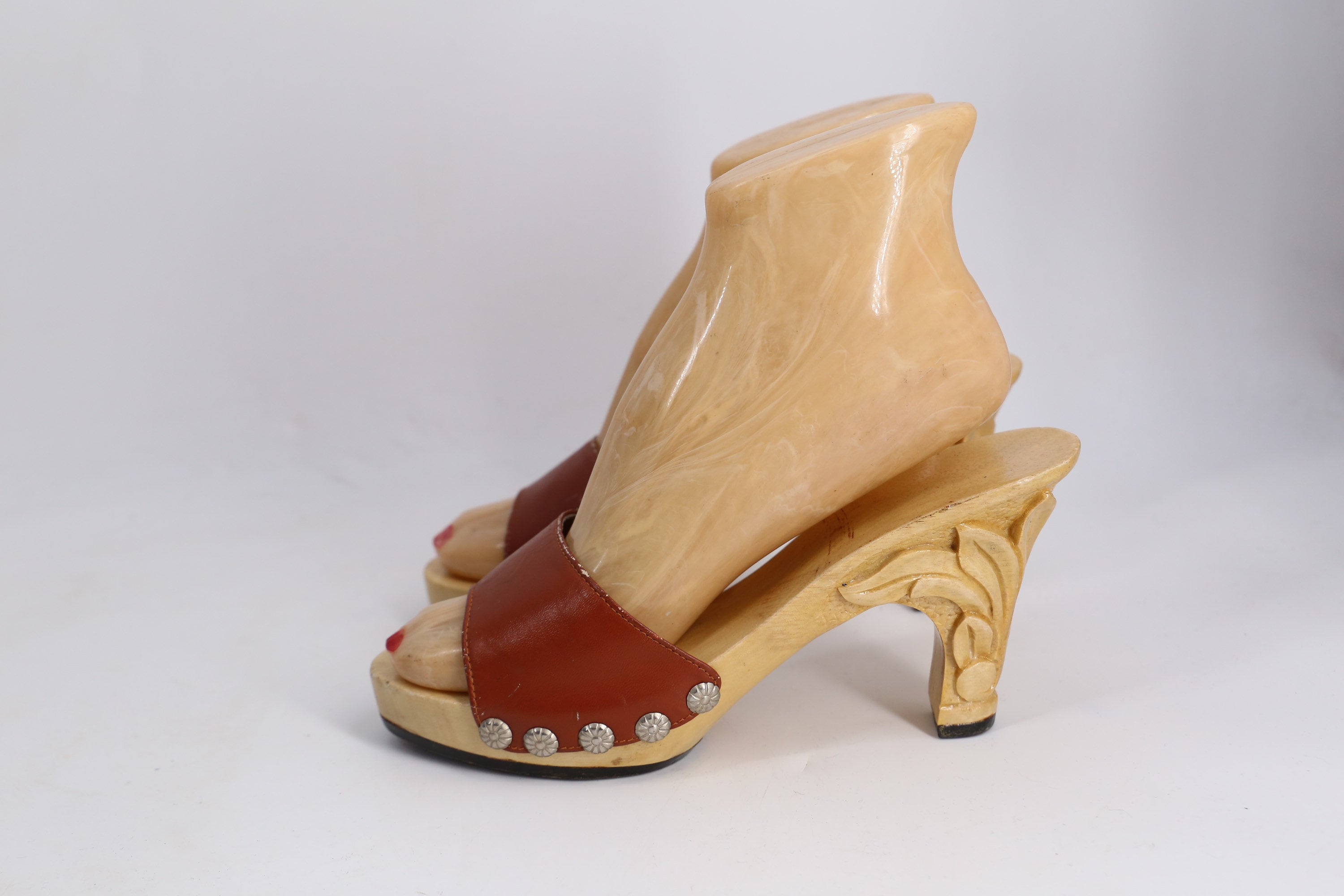 wooden heels
