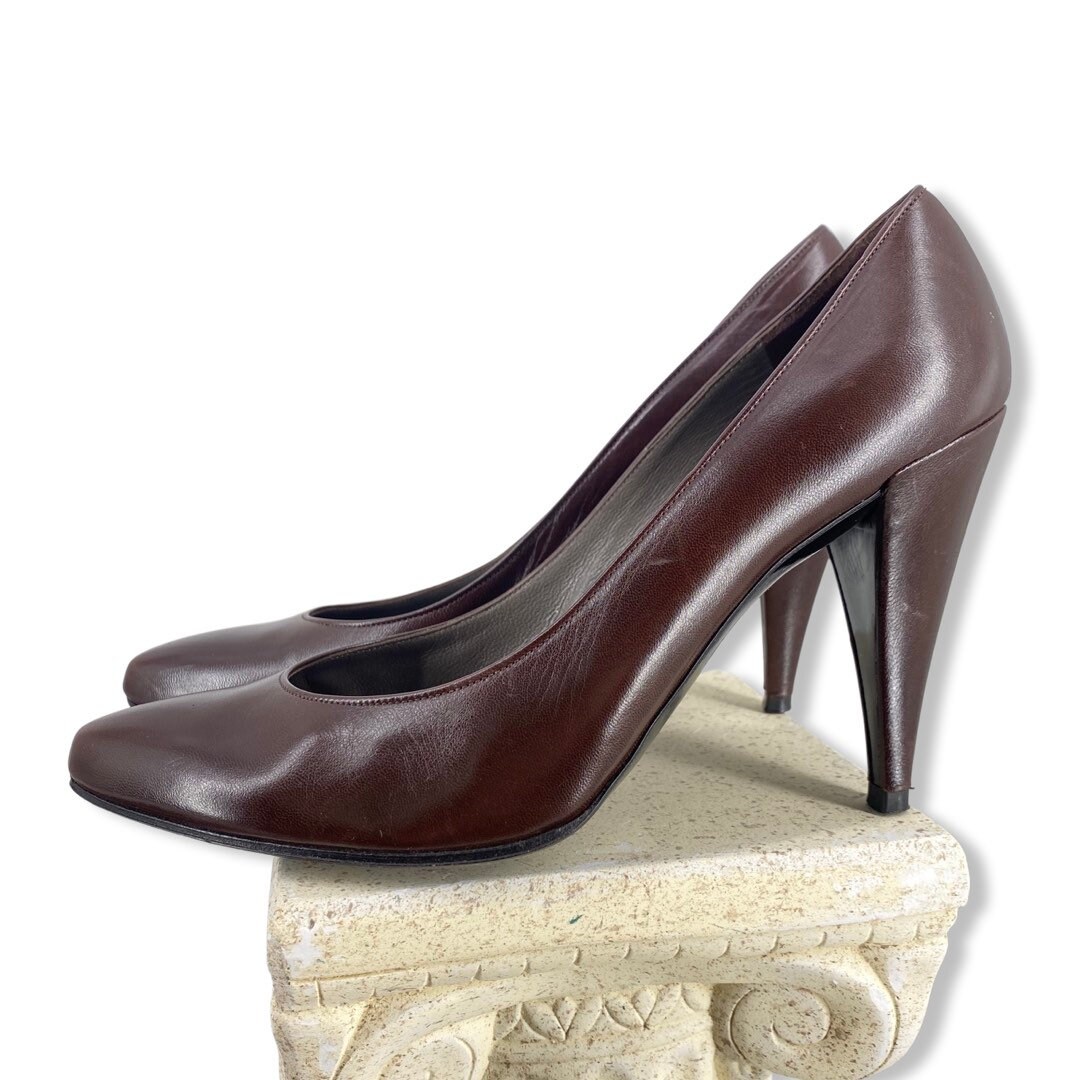 Ladies Polyurethane Leather High Heel Brown Shoes, Size: 6, 7, 8 and 9 at  Rs 220/pair in Delhi