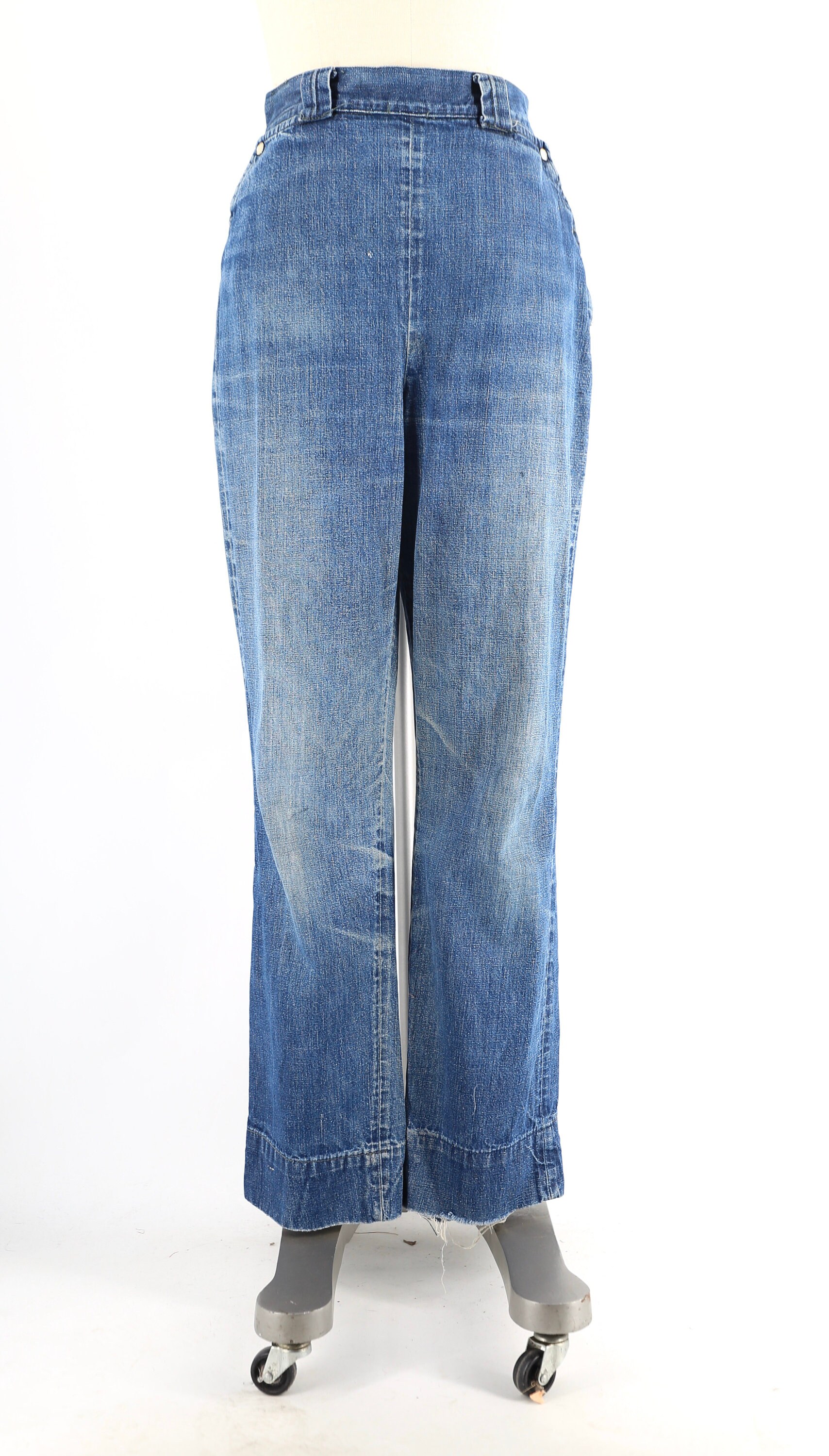 50s LEVIS denim high waisted ranch jeans / 1950s vintage Levis