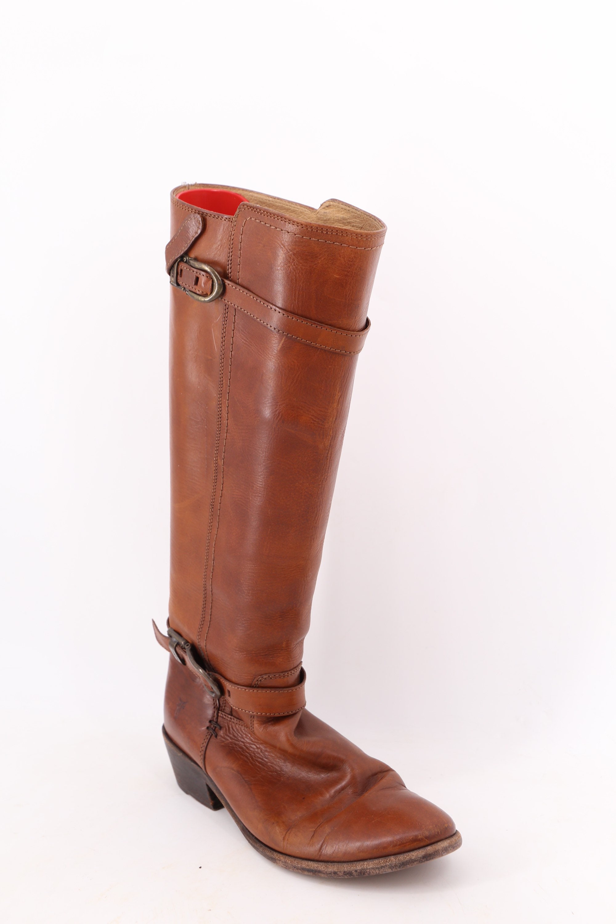 Caramel riding boots sales