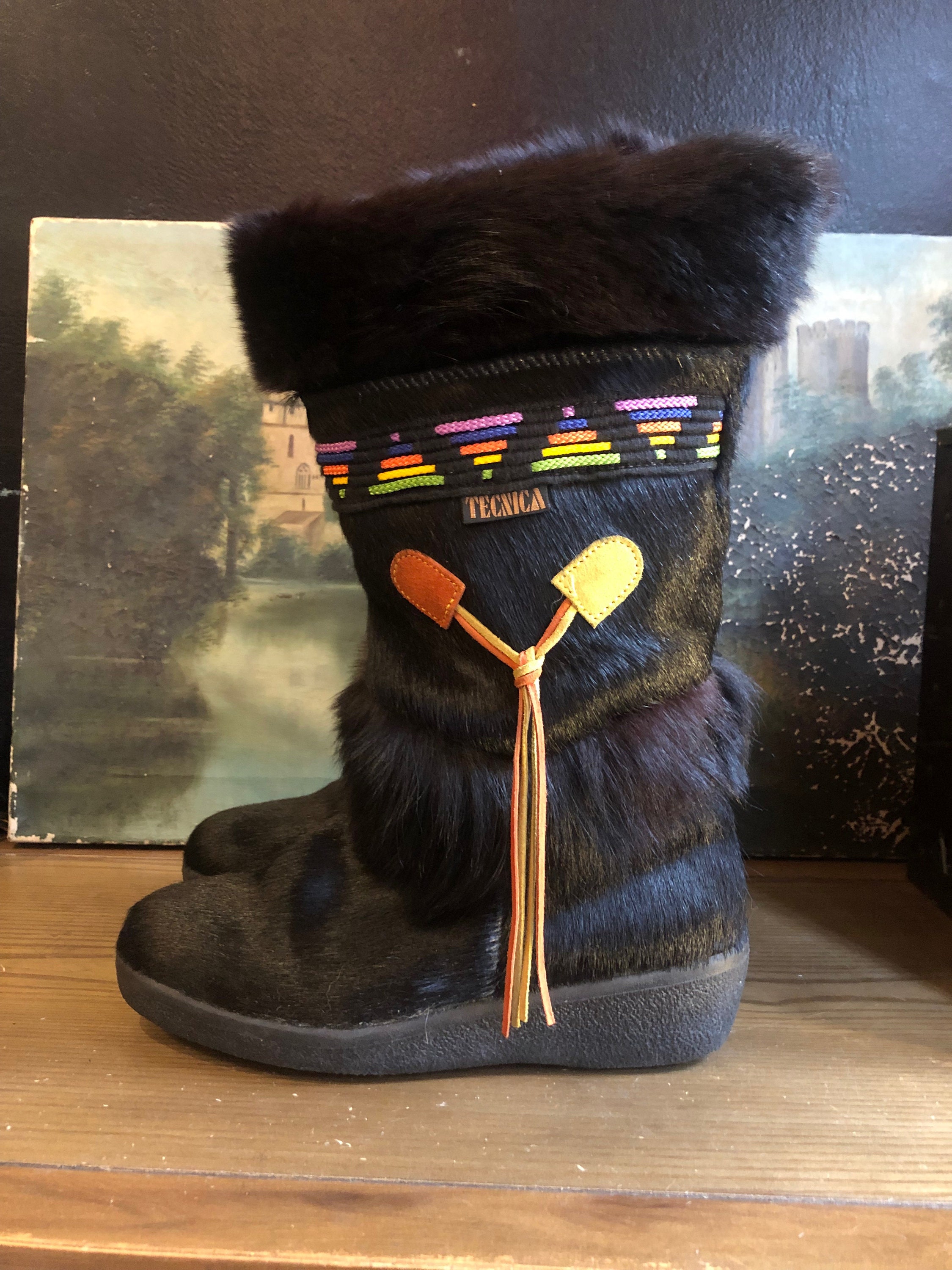 fur apres ski boots