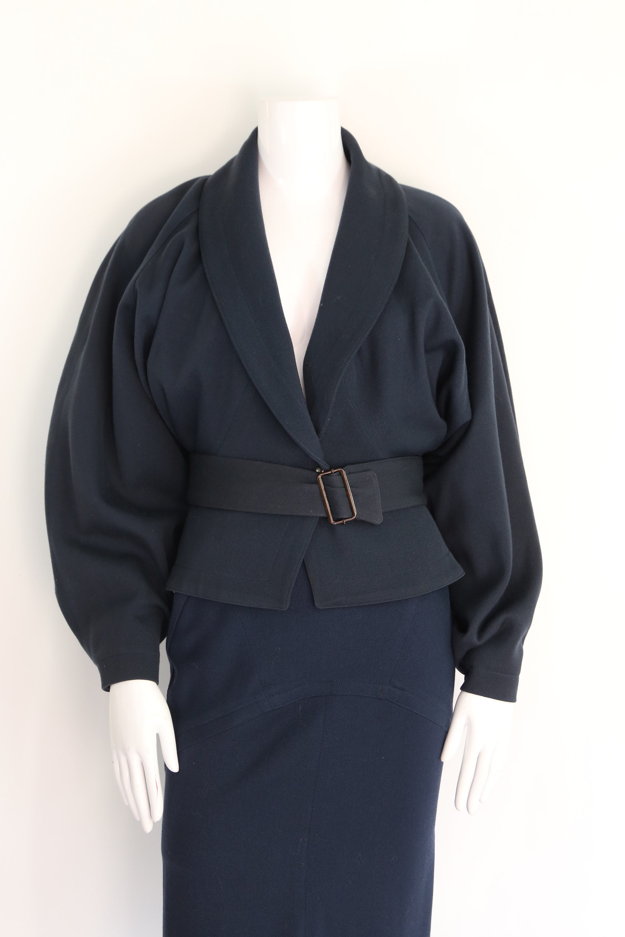 navy dress black suit