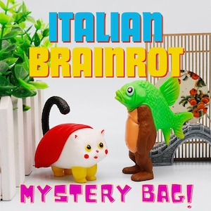 Meme Grab bag Italian Brainrot | tung tung tung sahur TikTok Trend meme Toys 3D Printed Viral Meme Figure  Funny Gift for Meme Fans toy gift