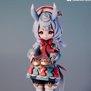 Estatua/Figura/Figura de La Melodía de las Aguas - 25 cm - Kit de Modelo de Figura Impreso en 3D - Kit de Garaje - Sin Pintar/Pintado