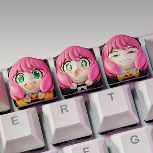 The little girl in pink Keycap - 3D Printed Keycap - Unpainted/Painted