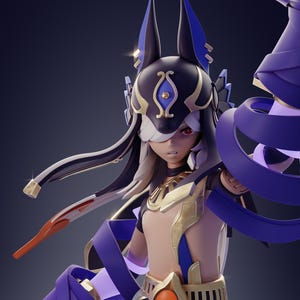The Dark Wolf Statue|Figurine|Figure - 20 cm -  3D Printed Figure Model Kit - Garage Kit - Unpainted/Painted