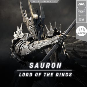 The Lord of Darkness - Maximum Detailed 3D printed figure - Unpainted/Painted