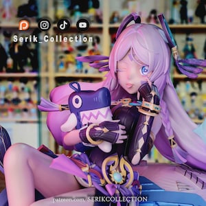 Statuette Skyborne Girl|Figurine|Figurine - 16 cm - Kit de modèle de figurine imprimé en 3D - Kit de garage - Non peint/repeint
