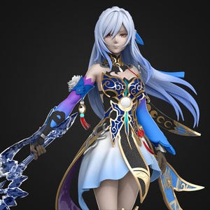 The Crystalline Warden Statue|Figurine|Figure - 25 cm -  3D Printed Figure Model Kit - Garage Kit - Unpainted/Painted