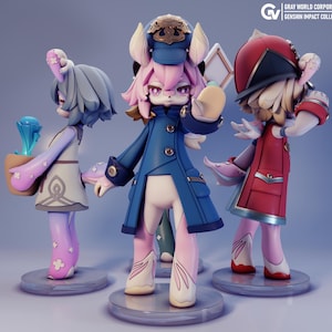 Estatua/Figura/Figura de The Tiny Beasts - 10 cm - Kit de modelo de figura impresa en 3D - Kit de garaje - Sin pintar/Pintado