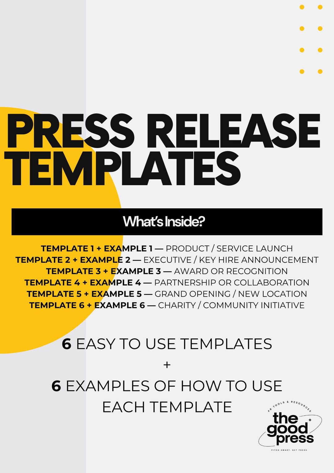 Press Release Templates for Small Businesses | 6 Fill-in-the-blank ...