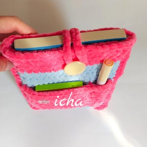 Crochet Book Sleeve PDF Pattern: Plush Cover with Pocket (Digital Download)