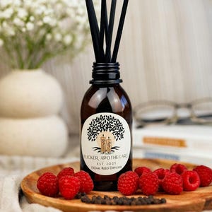 Raspberry Noir Reed Diffuser: Black Raspberry & Peppercorn, Vegan 130ml