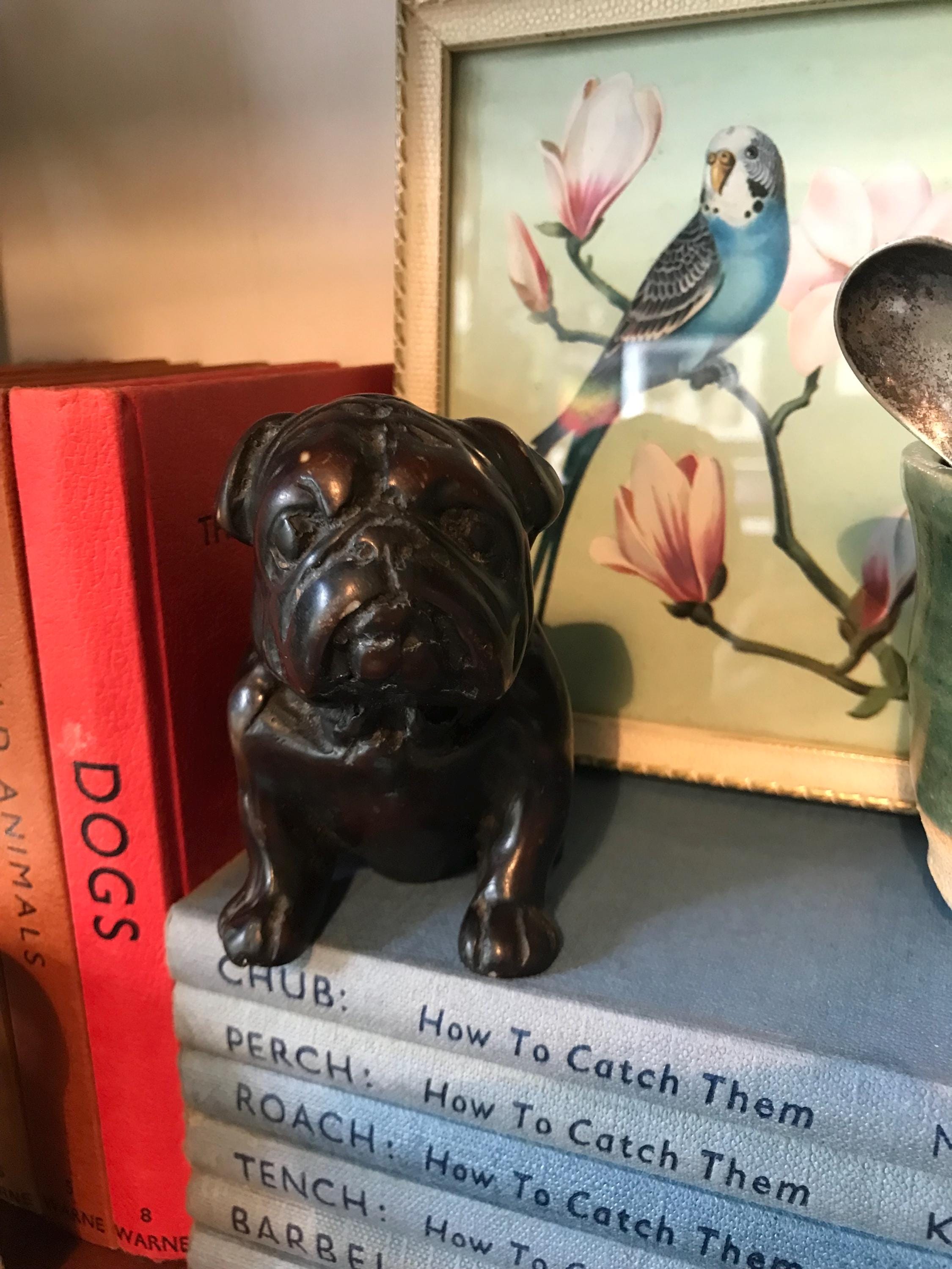 Chalkware French Bulldog Figurine - Etsy