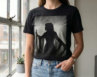 Rhiannon Lyrics Silhouette Tee | Stevie Nicks Inspired Concert Graphic