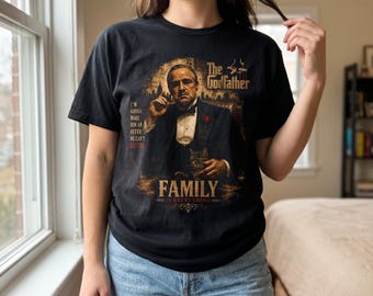 Don Corleone Godfather Family Tee | Vintage Mafia Movie Logo