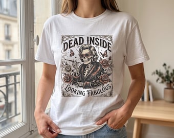 Skeleton Tee | Vintage Inspired Dark Humor Graphic Shirt